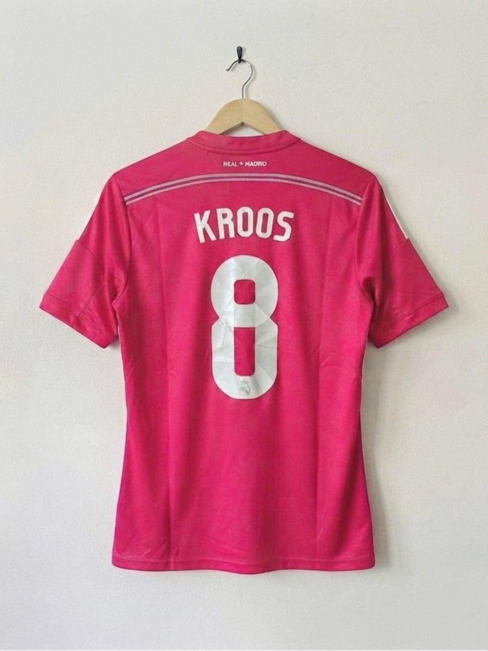 Kroos #8 Real Madrid 14/15 UCL Jersey Pink Pink Size Large